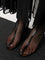 Alaia 55 mesh and patent leather boots - Noir