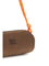 Miu Miu Embroidered logo Shoulder Bag - Cacao+Arancio