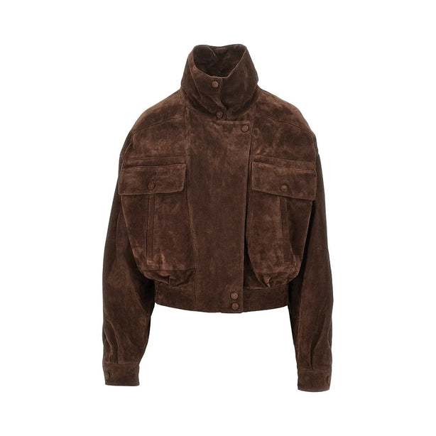 SAINT LAURENT Suede leather jacket