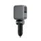 Acefast B27 60W Car Charger With Two Retractable Cables (2USB-C+1USB-L+1USB-A) - Metal Gray