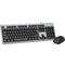 Cliptec RZK262 USB 104 Keys Keyboard And 2400DPI Silent Mouse Combo Set - Black