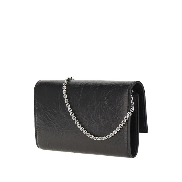 FENDI Leather wallet with chain