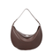 Large Calf Leather Shoulder Bag - Midnight Brown