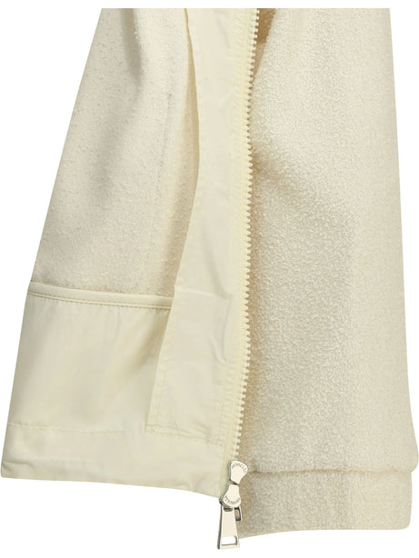 Moncler Cotton bouclé bomber jacket - White