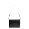 File Small Calf Leather Crossbody Bag - Nero