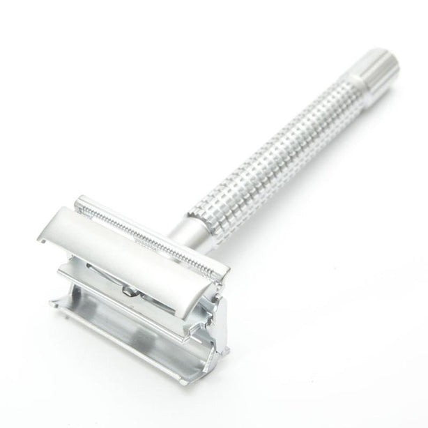 Giesen & Forsthoff Chrome Matt 100mm Brass Butterfly Safety Razor