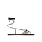 Saint Laurent Ankle Strap Babylone Flat Sandals
