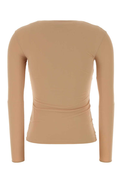 Skin Pink Stretch Nylon Top