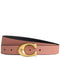 Coach Sculpted C Buckle Reversible Belt, 25 Mm - Melon Black CEB68
