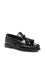 Christian Louboutin Black Polished Finish Tassel Detail Flat Shoes