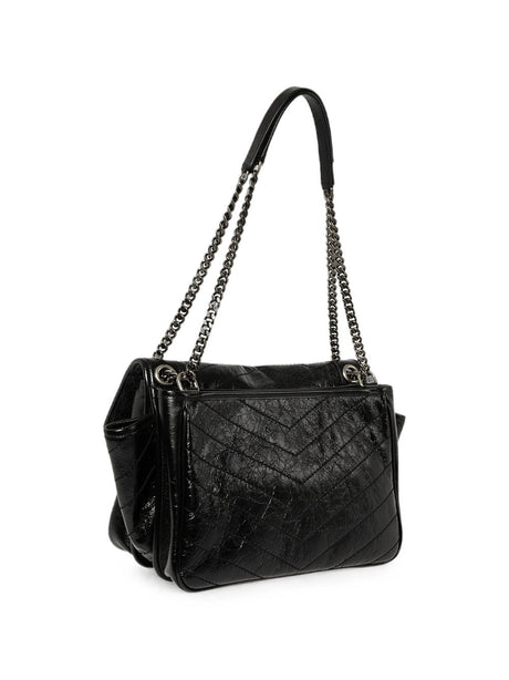 Saint Laurent Niki Tripouch Bag In Calf Leather