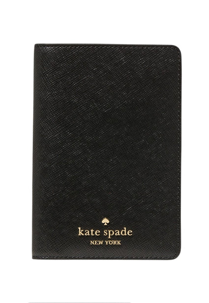 Kate Spade Saffiano Leather Passport Holder - Black