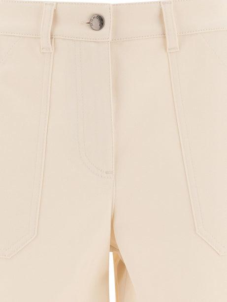 Moncler Cotton gabardine shorts - Beige