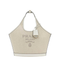 Medium Logo-Print Canvas Tote Bag - Naturale/Bianco