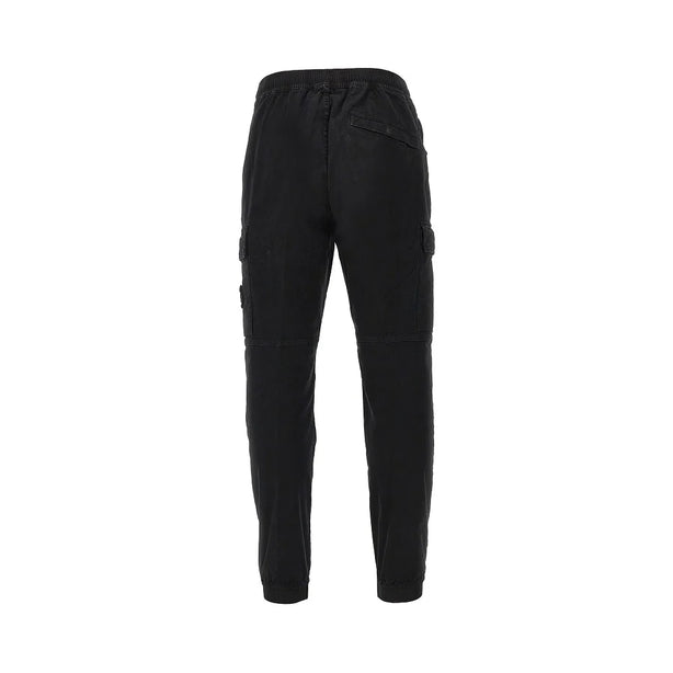 STONE ISLAND Cotton cargo pants with logo Badge