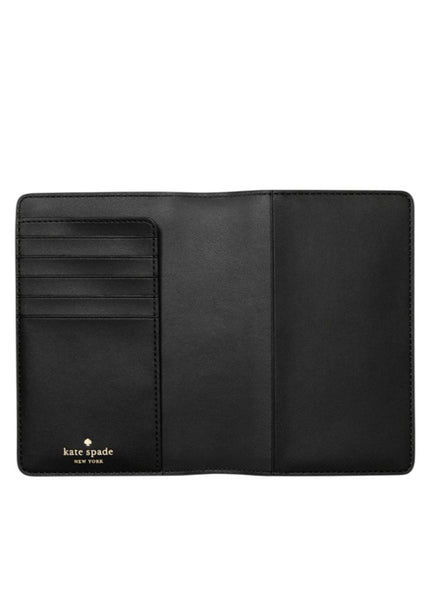 Kate Spade Saffiano Leather Passport Holder - Black