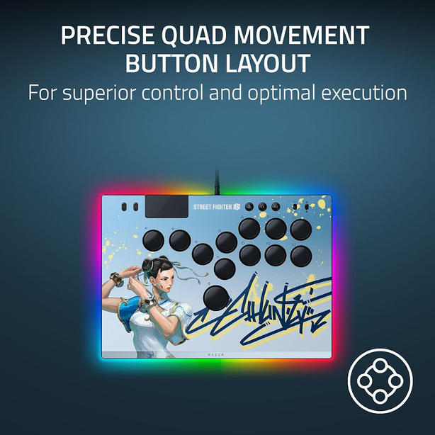 Razer Kitsune - All-Button Optical Arcade Controller For Ps5™ And Pc - Sf6 Chun-Li Edition - Ap Packaging