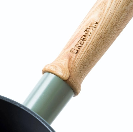 GreenPan Mayflower 16cm Saucepan with cover, Smokey Sky Blue [PFAS FREE]