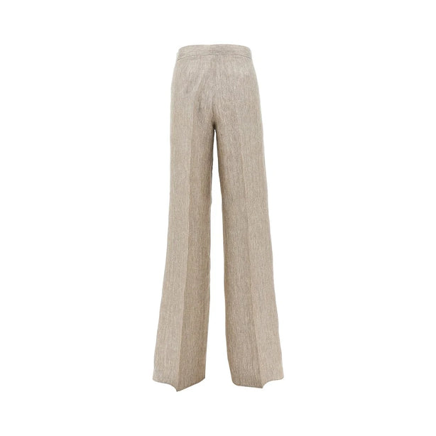 MAX MARA Chevron linen batavia pants