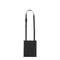 Small Polyester with Leather Trim Crossbody Bag - Black/Blue