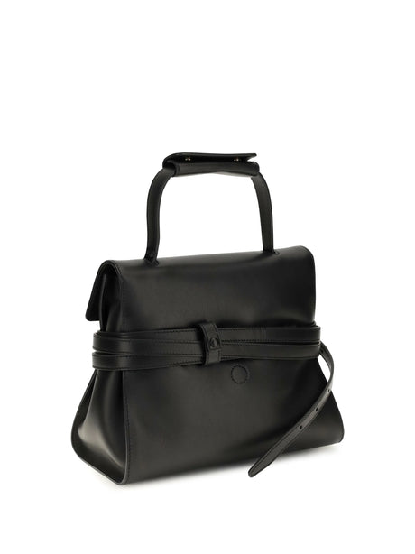 Moschino Buckle Shoulder Bag - Black