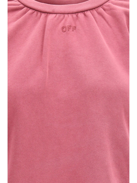 Off-White Off Stamp balloon crewneck Sweatshirt - Fade Out Hawthorn Rose Hawthorn Rose