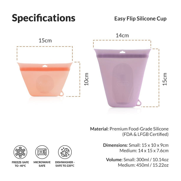 SalleMa Easy Flip Silicone Cup