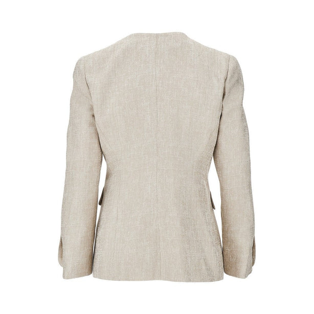 EMPORIO ARMANI ICON laminated viscose double-breasted jacket