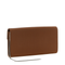 Dragonfly Flow Silk-blend Satin Clutch - Cacao
