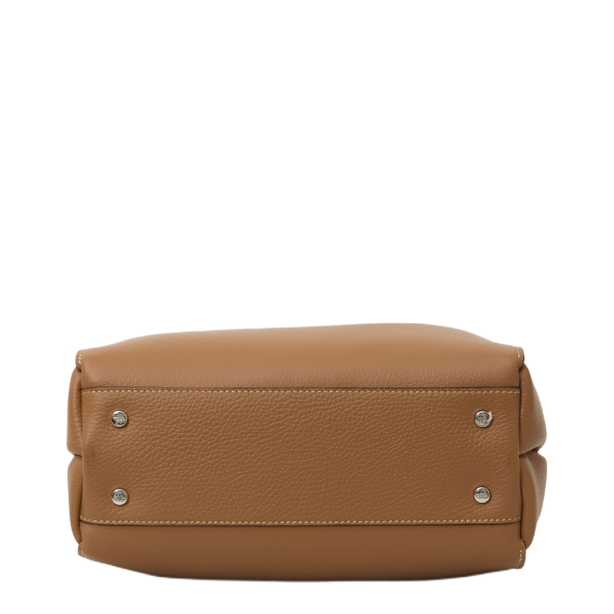 Mini Leather Bag Calfskin Handbag - Brown