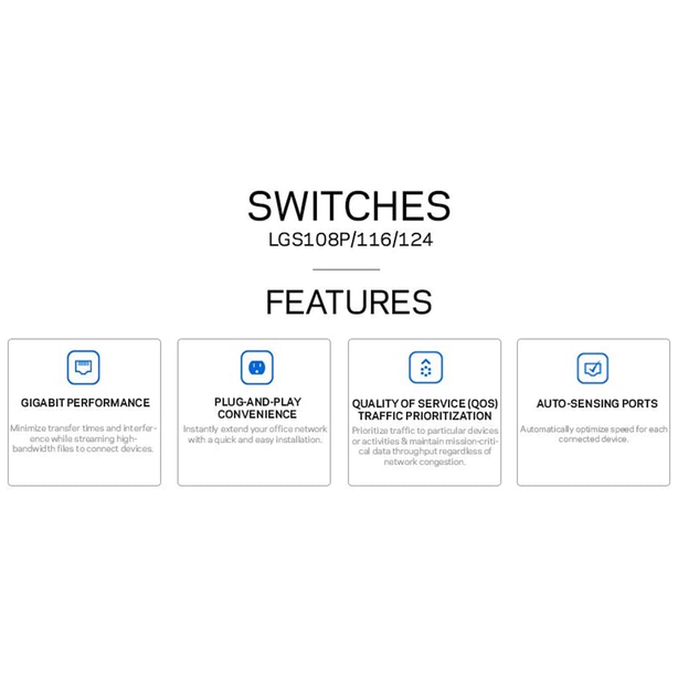 Linksys Lgs108-Ap 8-Port Gigabit Switch - Unmanaged