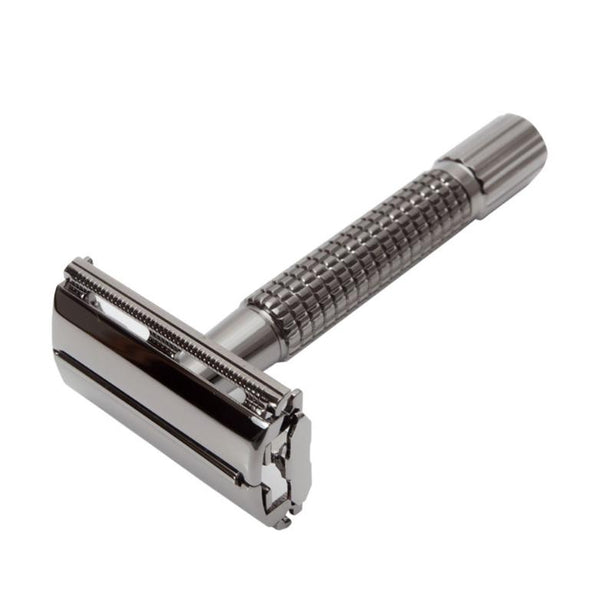 Giesen & Forsthoff Chrome Black 80mm Brass Butterfly Safety Razor
