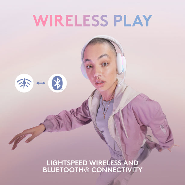 Logitech G735 Wireless & Bluetooth RGB Gaming Headset Off-White