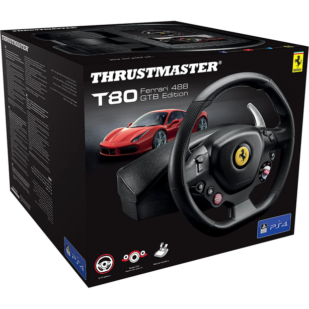 Thrustmaster T80 Ferrari 488 Gtb Edition [ Windows Os/ Ps5®/Ps4® ]