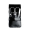 Giesen & Forsthoff Timor® 4-piece Manicure Set with sapphire nail file, in Black Calf Leather Pouch