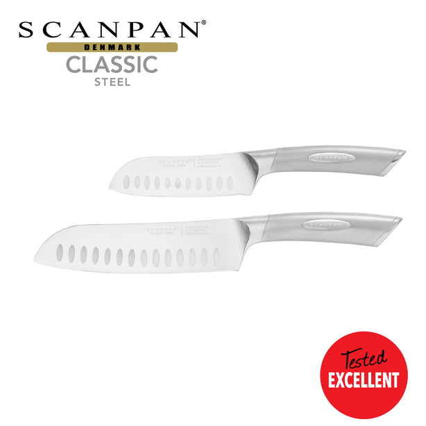 Scanpan Classic Steel 2 Pc. Santoku Knife Set