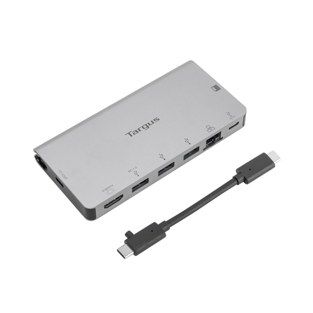 Targus Usb-C 4K Hdmi Docking Station With Card Reader And 100W Power Delivery Usb-C, Alt-Mode