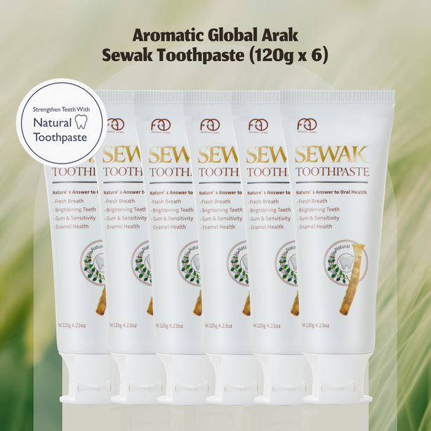 Aromatic Global Arak Sewak Toothpaste (120g x 6)