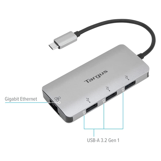 Targus USB-C Multi-Port Hub with Ethernet Adapter
 USB-C