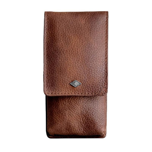 Giesen & Forsthoff Timor® Brown Cowhide Leather Pouch for Safety Razor