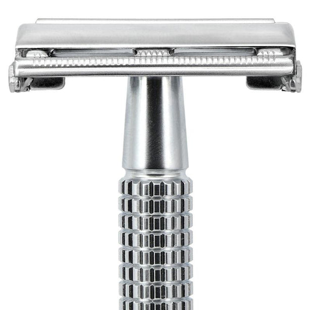 Giesen & Forsthoff Chrome Matt 80mm Brass Butterfly Safety Razor