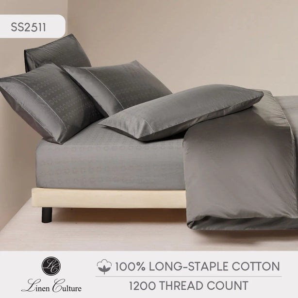 Long-Staple Cotton - Dobby Dark Grey