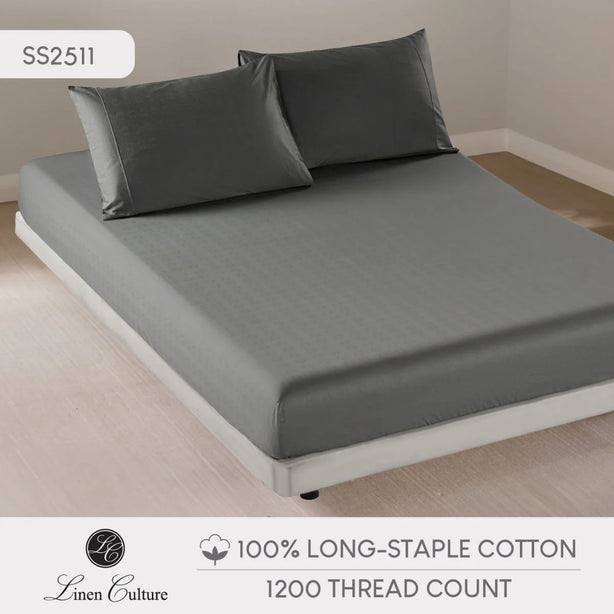 Long-Staple Cotton - Dobby Dark Grey