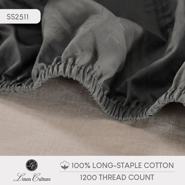 Long-Staple Cotton - Dobby Dark Grey