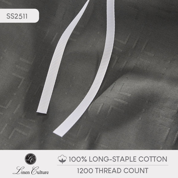 Long-Staple Cotton - Dobby Dark Grey