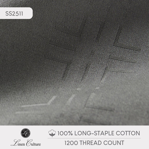 Long-Staple Cotton - Dobby Dark Grey