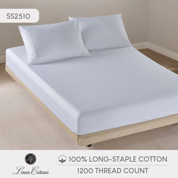 Long-Staple Cotton - Dobby White