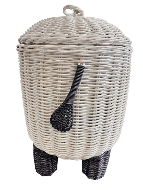 Wicker Sheep Storage - Blackwhite