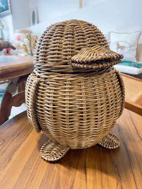 Penguin Storage Basket - Walnut