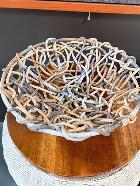 Fruit Rattan Bowl - Multi